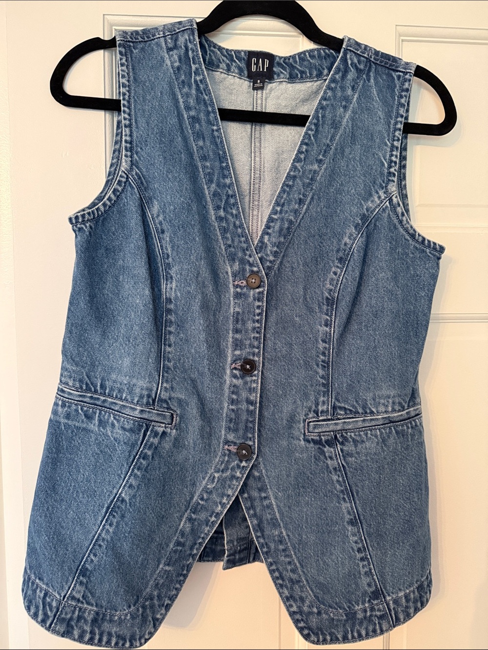 GAP Denim Button Vest